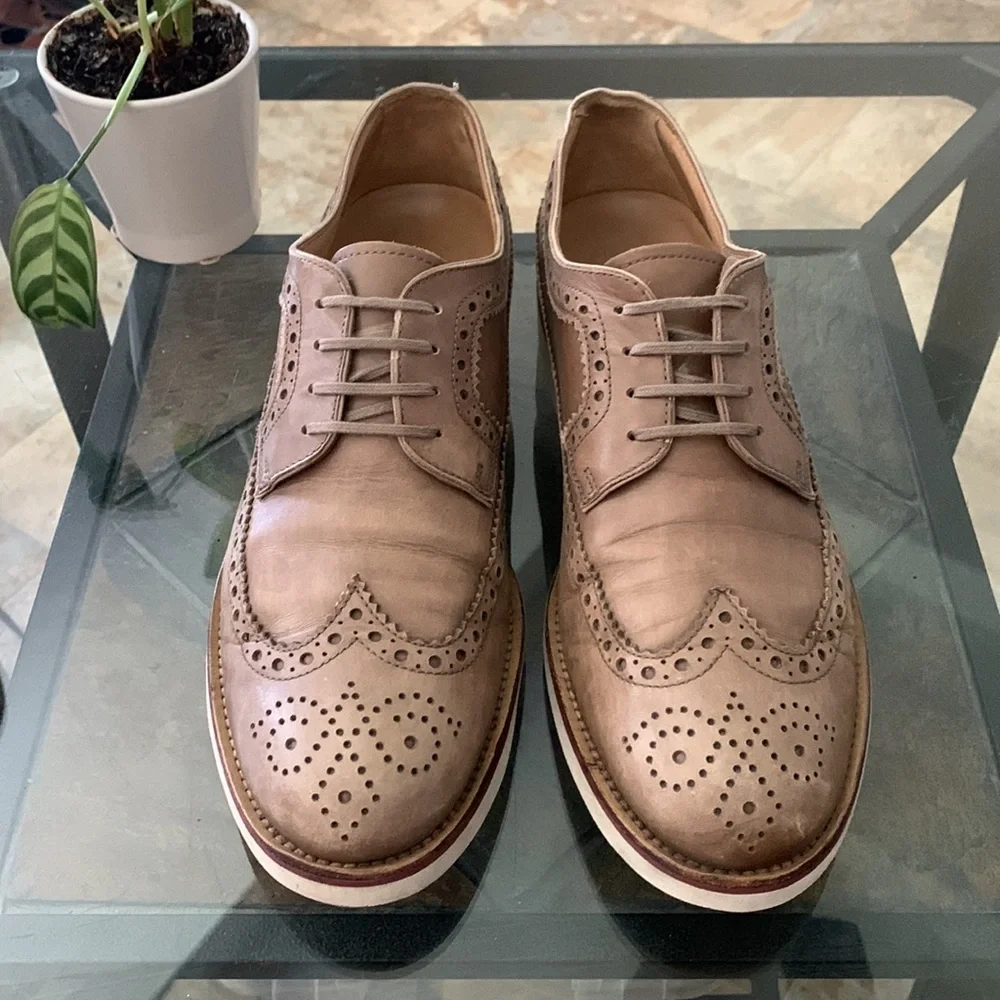 TOD’S Longwing Rubber Sole Brogues - Purposely Distressed